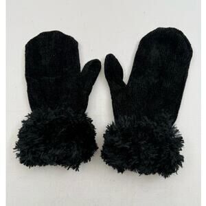 Cejon knit gloves soft and faux fur trim o/s